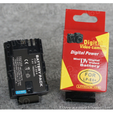 7.4V 1800mAh Camera Battery Pack For Canon LP-E6+ Battery